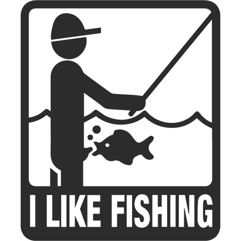 I like fishing samolepka I like fishing samolepka