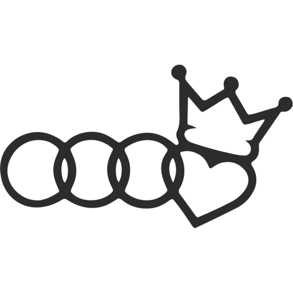 Audi Love King samolepka Audi Love King samolepka