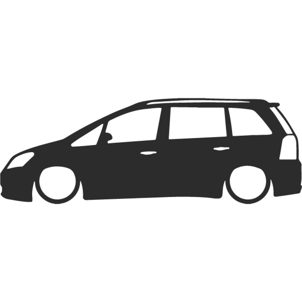 Opel Zafira B silueta samolepka Opel Zafira B silueta samolepka