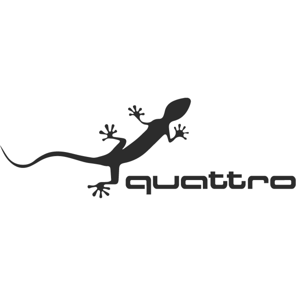 Audi Quattro Ještěrka samolepka Audi Quattro Ještěrka samolepka