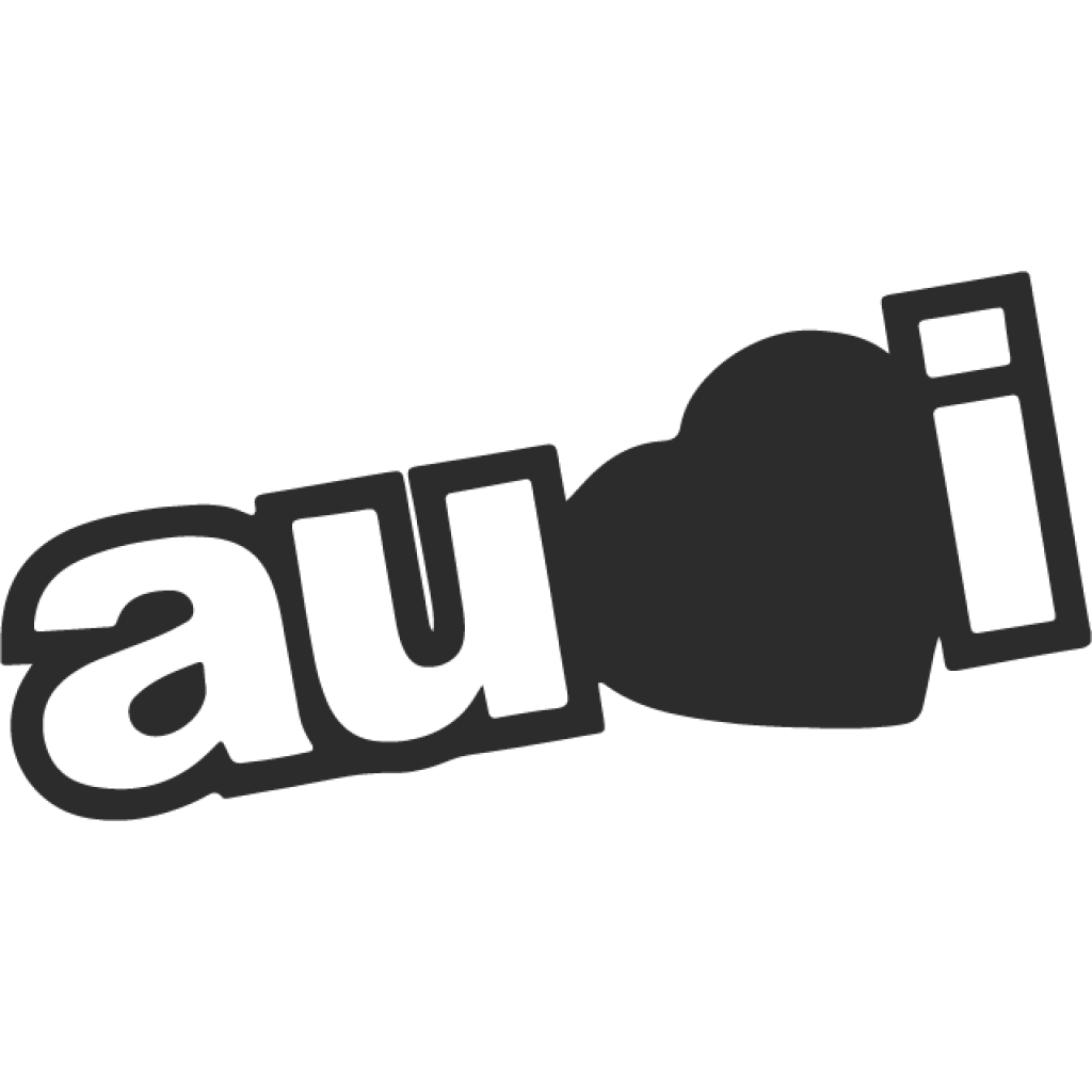 Audi Srdce samolepka Audi Srdce samolepka