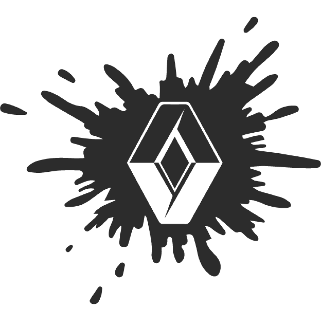 Renault logo skvrna samolepka Renault logo skvrna samolepka