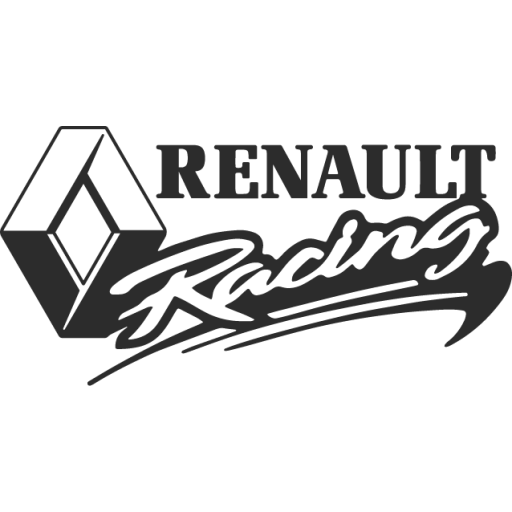 Renault racing logo samolepka Renault racing logo samolepka