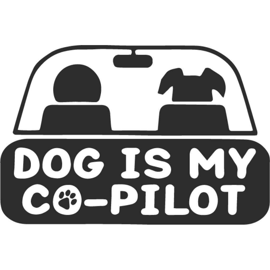 Dog Is My Co-Pilot samolepka Dog Is My Co-Pilot samolepka