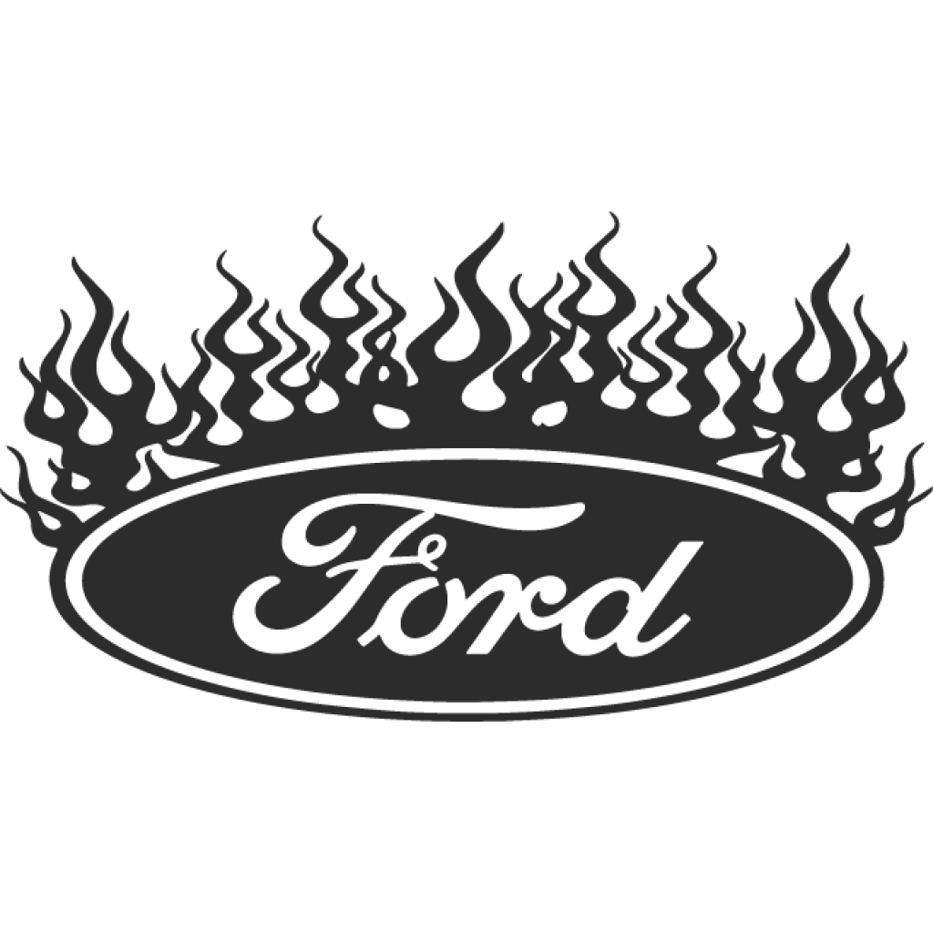 Ford logo plamen samolepka Ford logo plamen samolepka