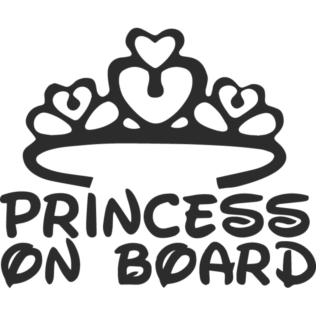 Princezna v autě samolepka Princezna v autě samolepka
