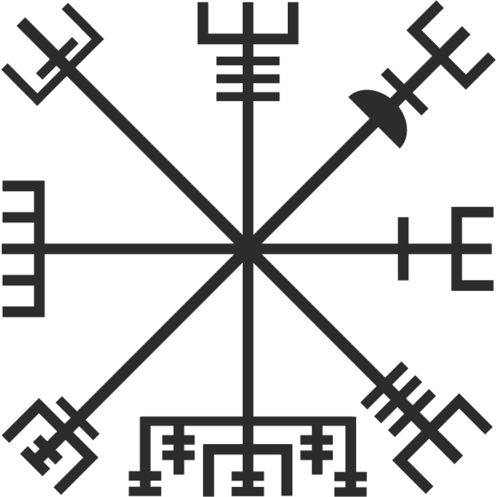 Vegvísir samolepka Vegvísir samolepka