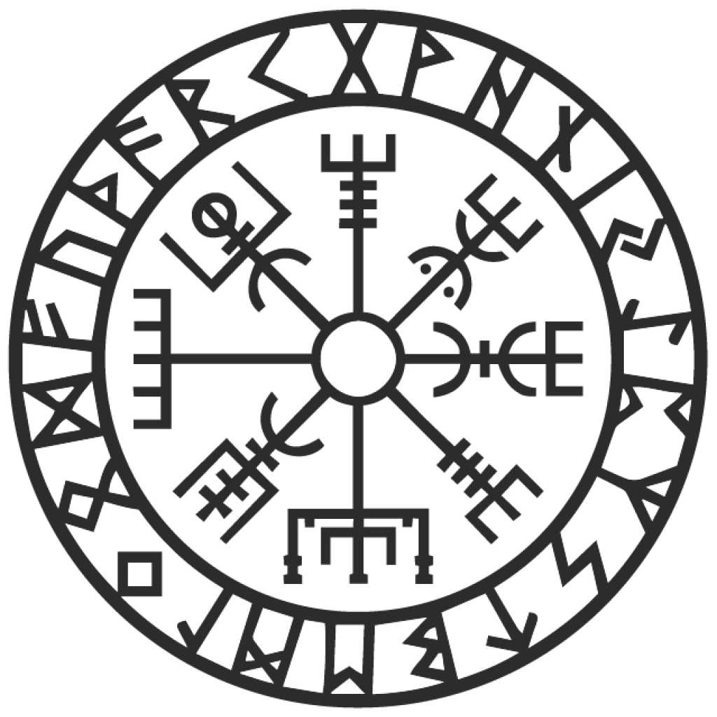 Vegvísir II samolepka Vegvísir II samolepka