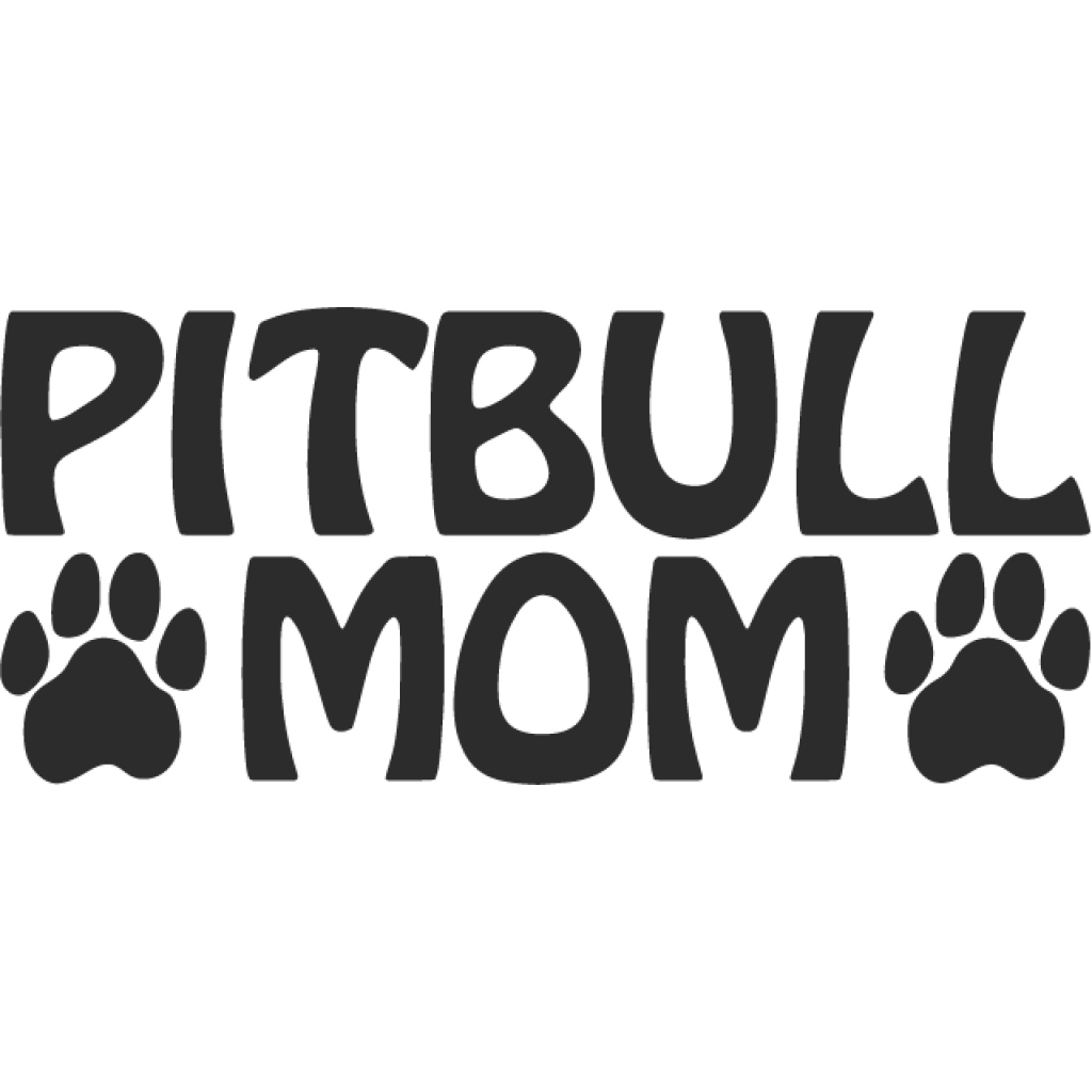 Pitbull mom samolepka Pitbull mom samolepka