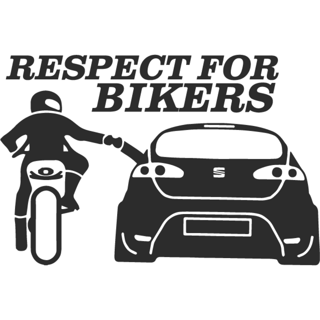 Respect for bikers V samolepka Respect for bikers V samolepka