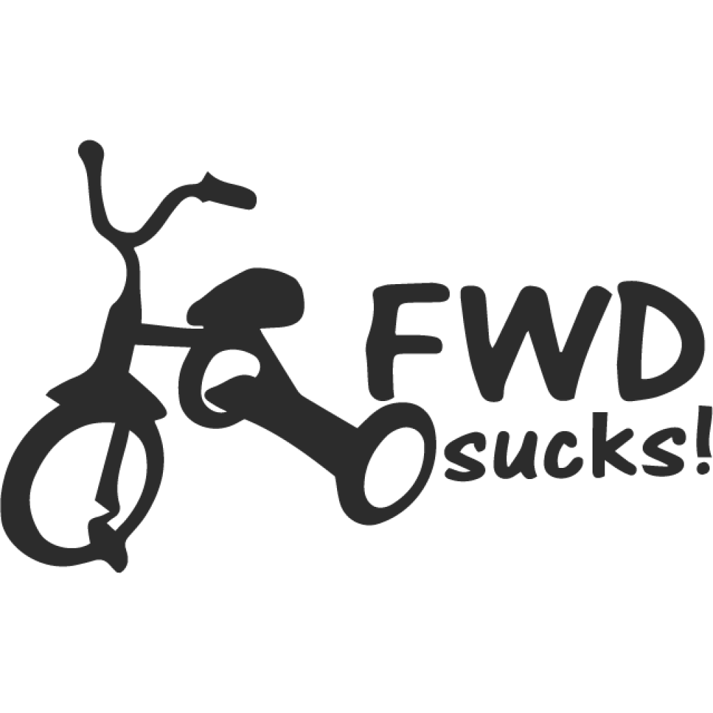 FWD sucks samolepka FWD sucks samolepka