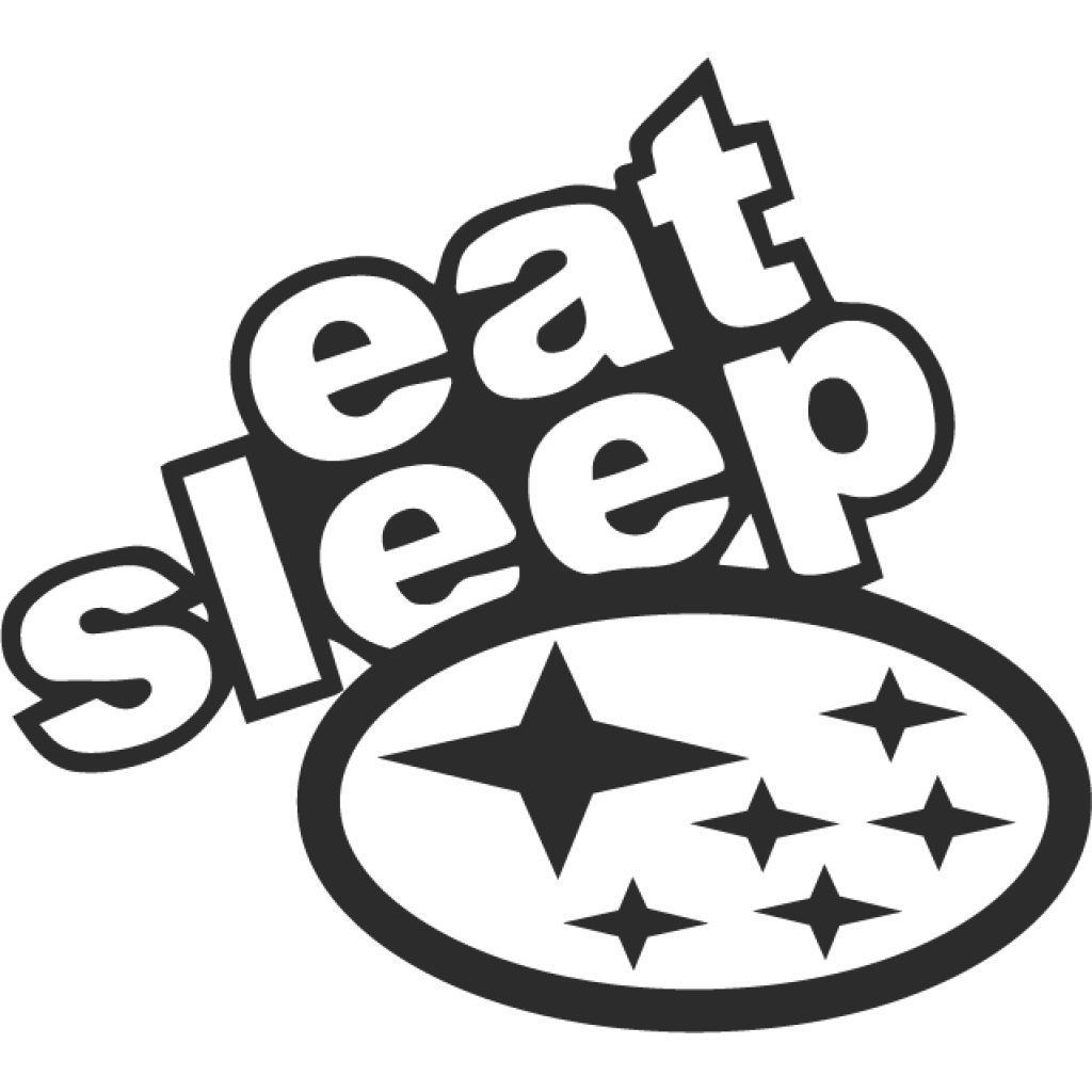 Eat sleep Subaru samolepka Eat sleep Subaru samolepka