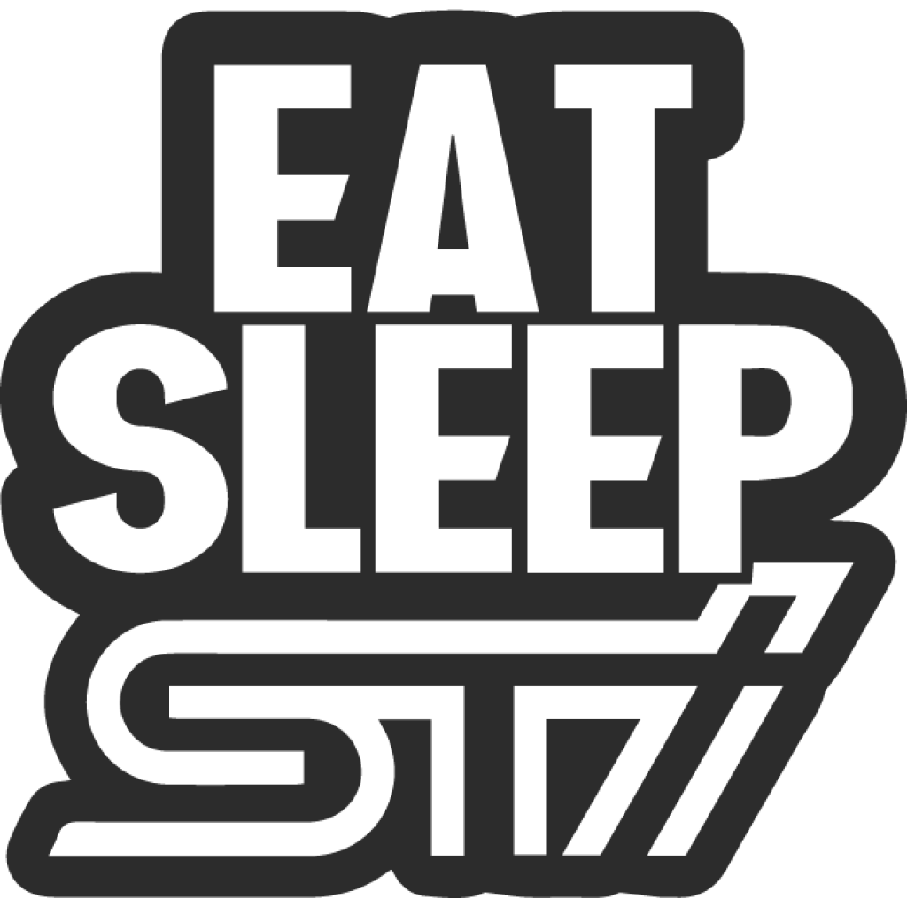 Eat sleep STI samolepka Eat sleep STI samolepka
