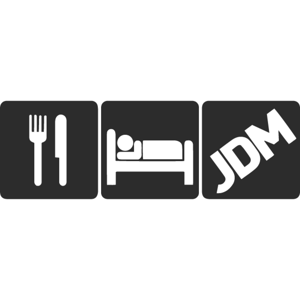 Eat Sleep JDM III samolepka Eat Sleep JDM III samolepka