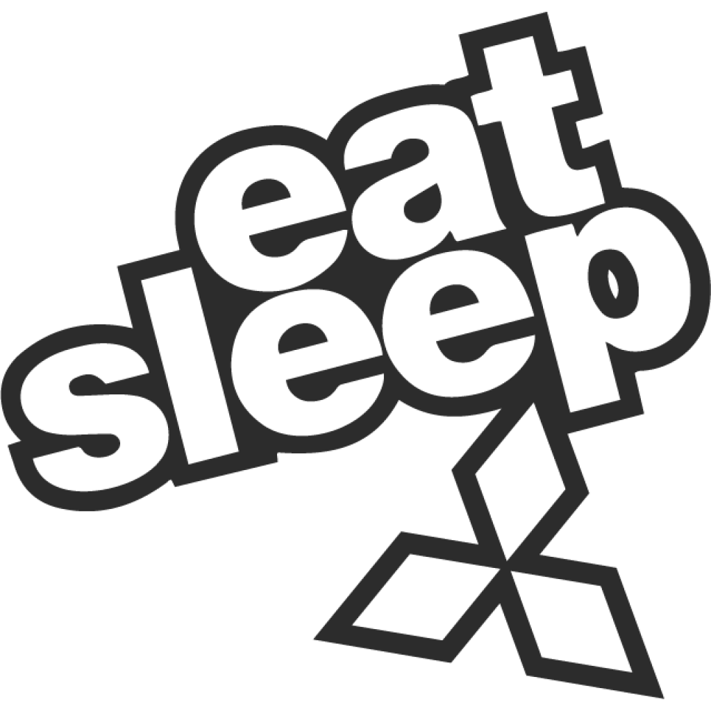 Eat Sleep Mitsubishi II samolepka Eat Sleep Mitsubishi II samolepka