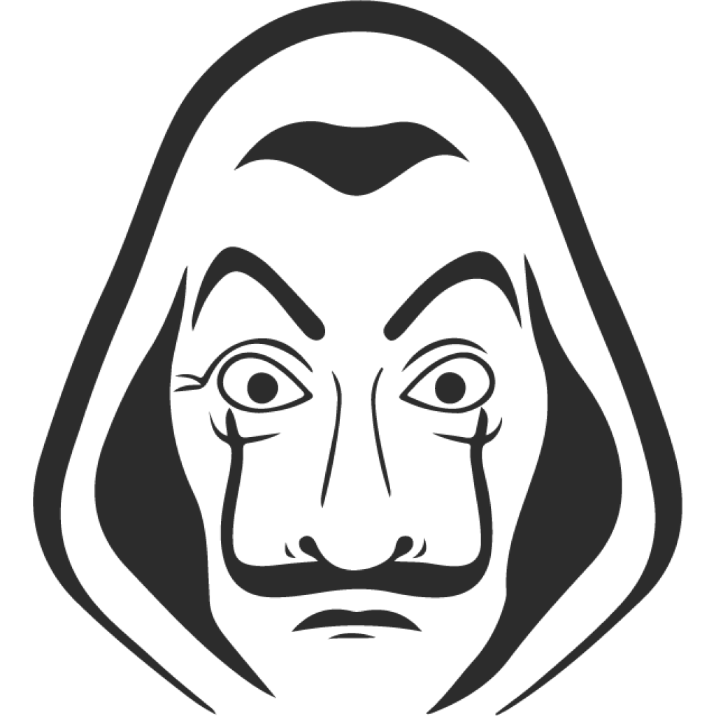 Money Heist Salvador Dali samolepka Money Heist Salvador Dali samolepka