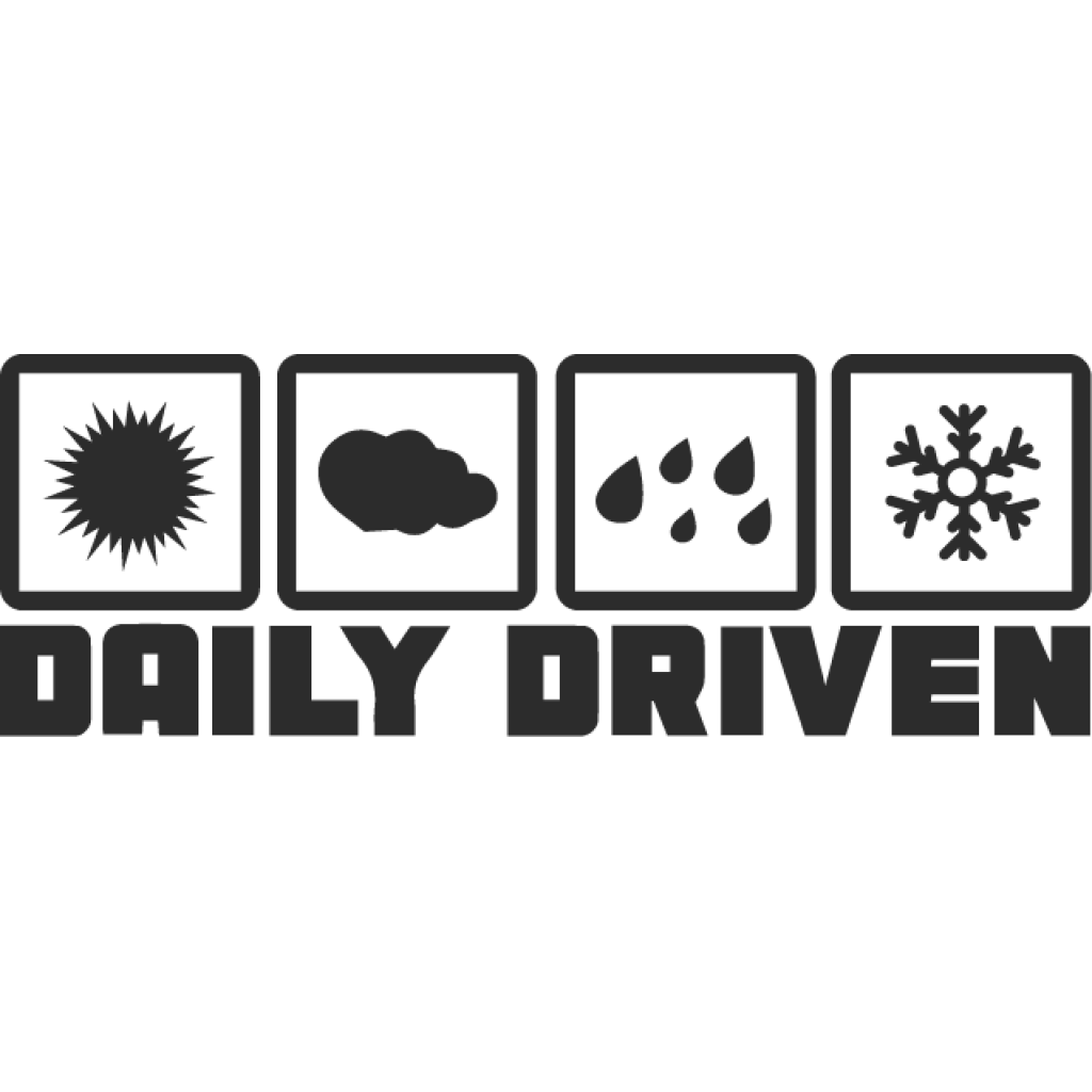 Daily Driven samolepka Daily Driven samolepka