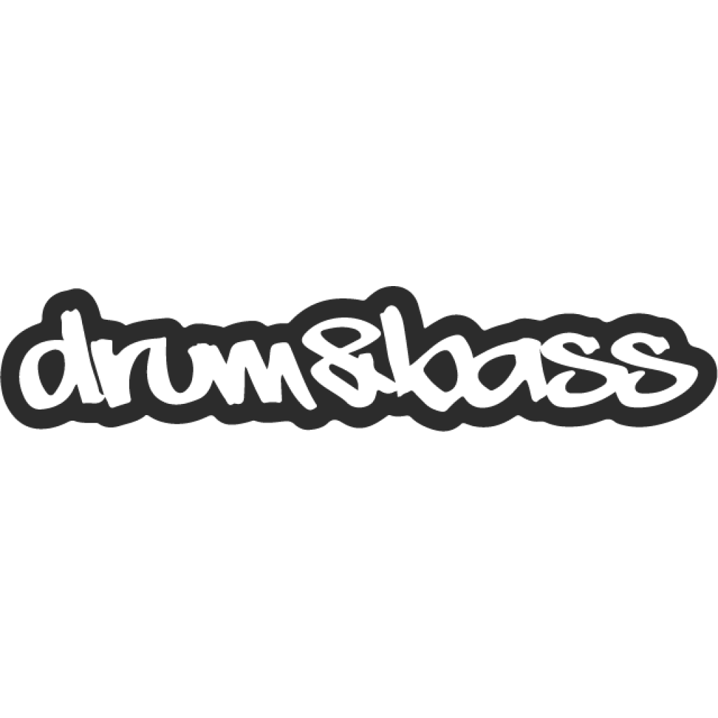 Drum & Bass samolepka Drum & Bass samolepka