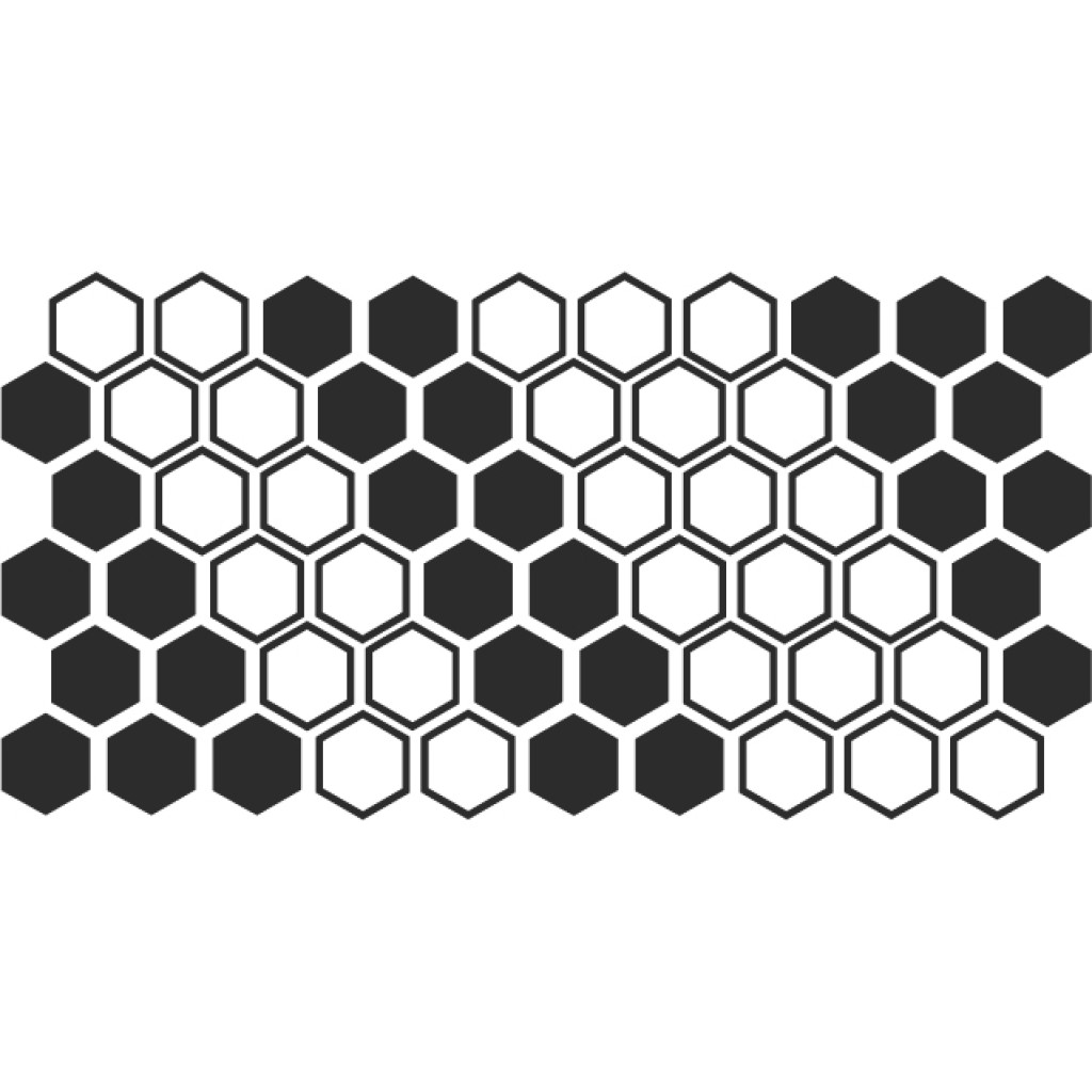 Hexagon polep sada 60 kusů Hexagon polep sada 60 kusů