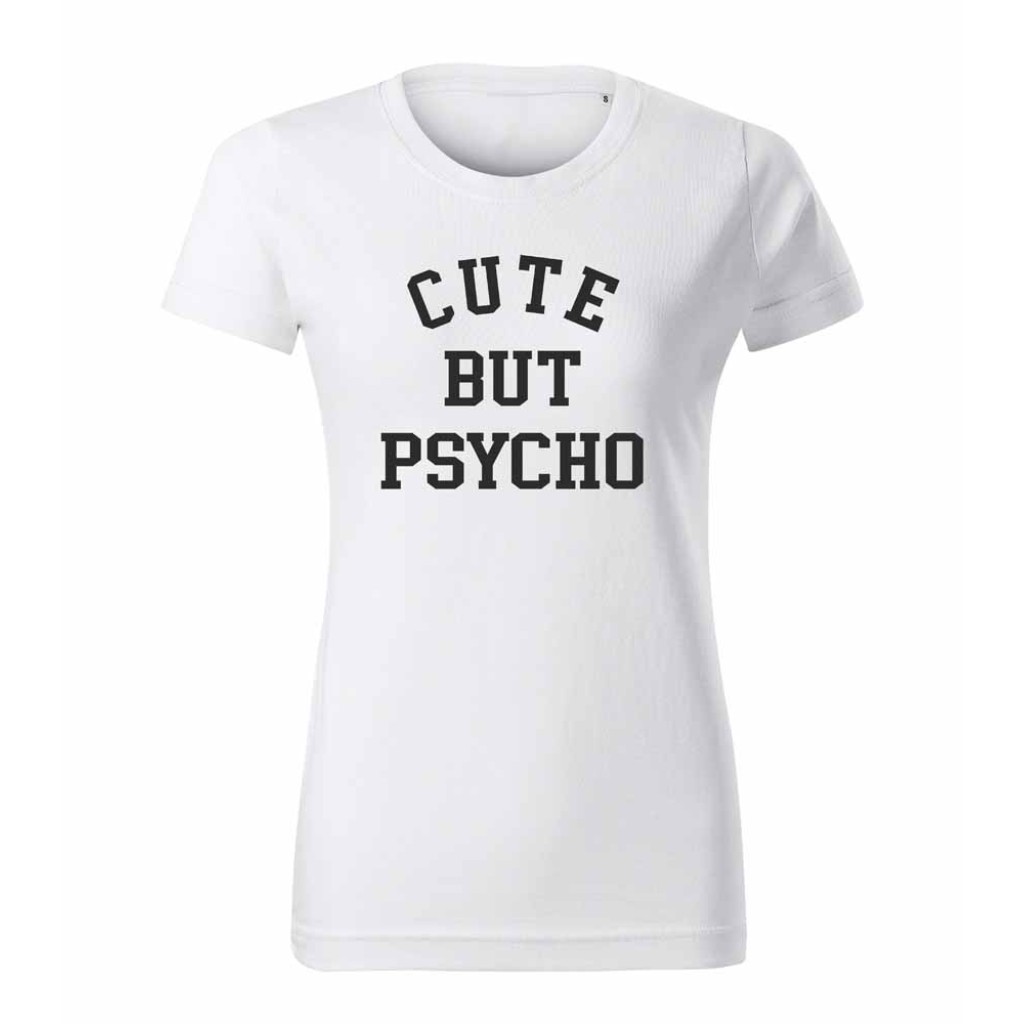 Tričko s potiskem Cute But Psycho Tričko s potiskem Cute But Psycho