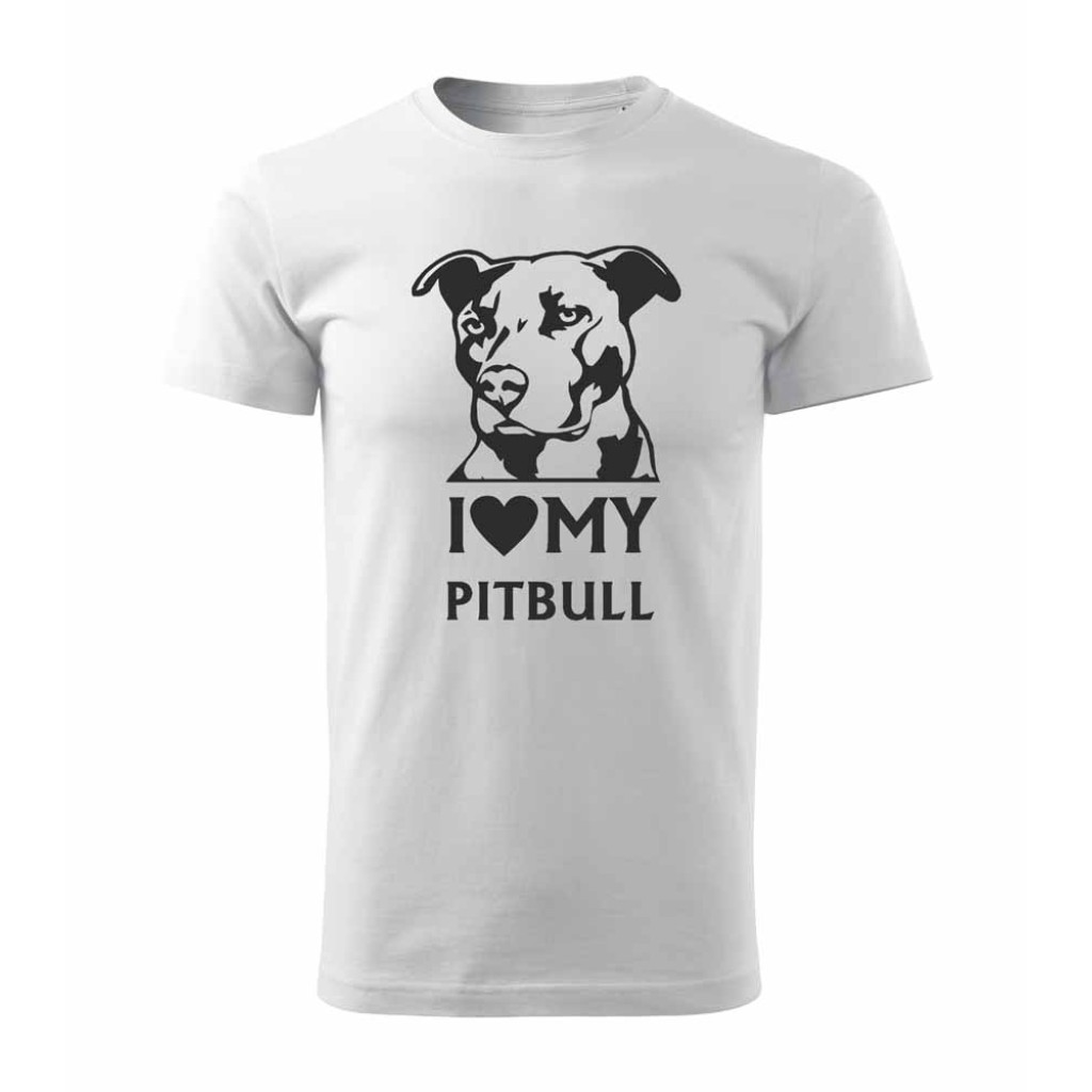 Tričko s potiskem I Love My Pitbull Tričko s potiskem I Love My Pitbull