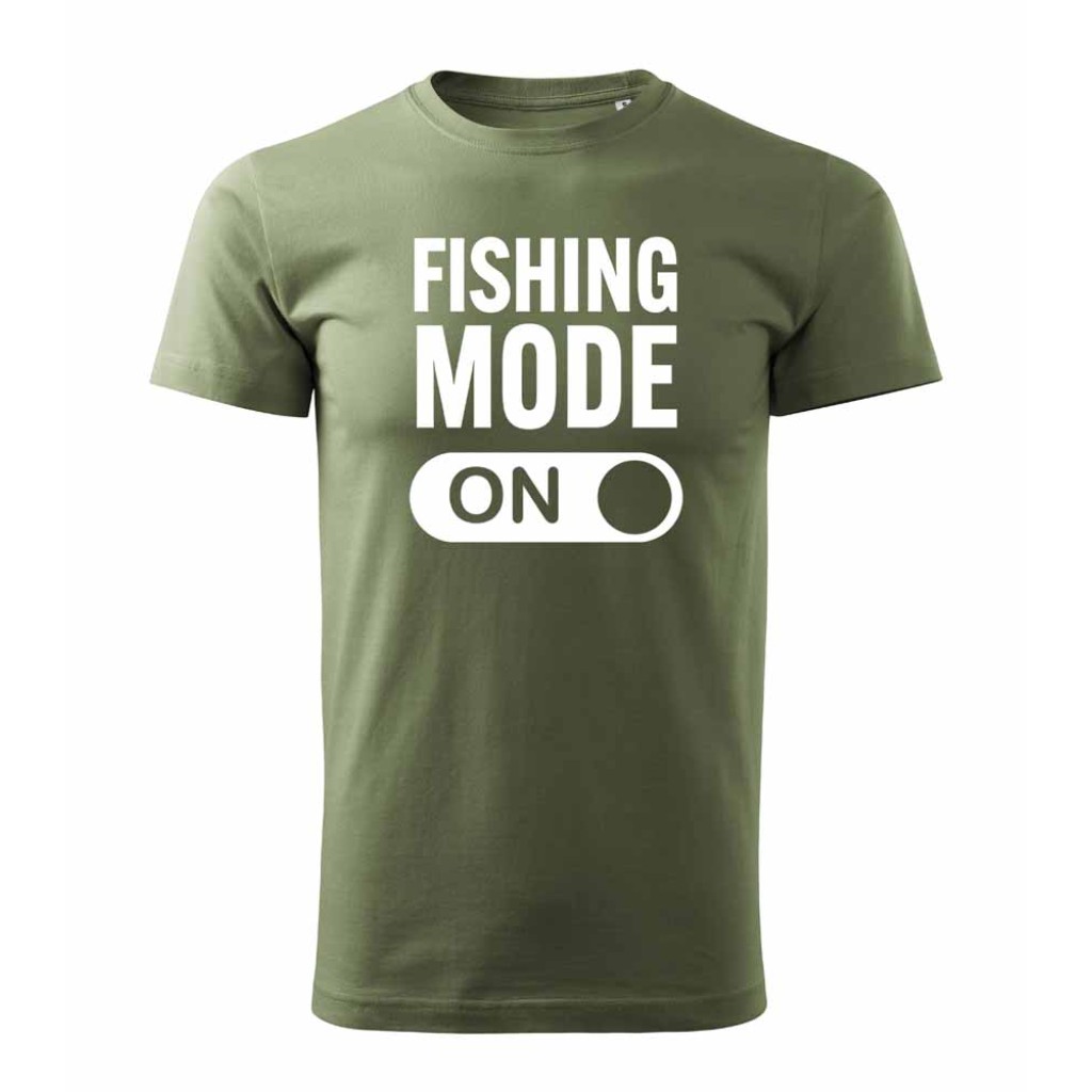 Tričko s potiskem Fishing Mode ON Tričko s potiskem Fishing Mode ON